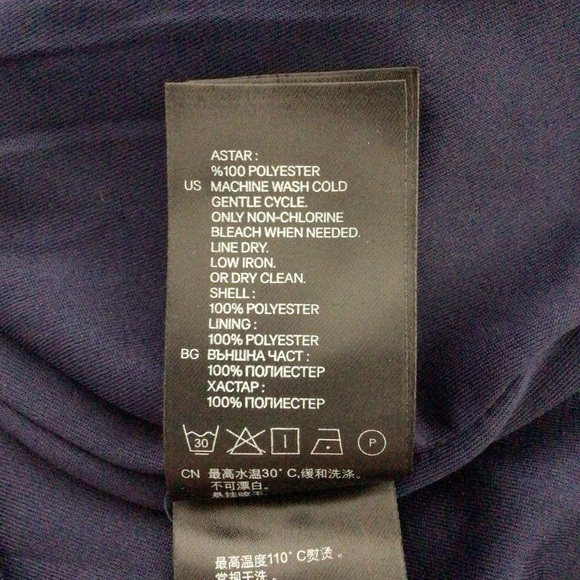 H&M Blue and White Flutter Sleeve Fully Lined Dress - Size 6 - Picture 9 of 9